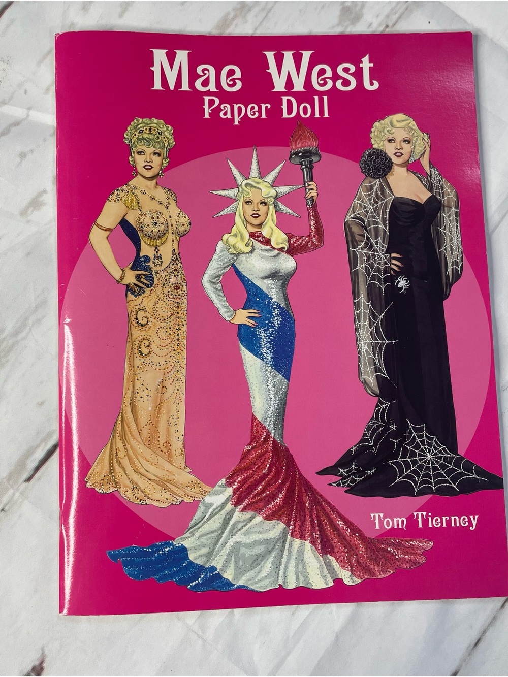 Mae West Paper Doll Book - Bright Pink Cover
